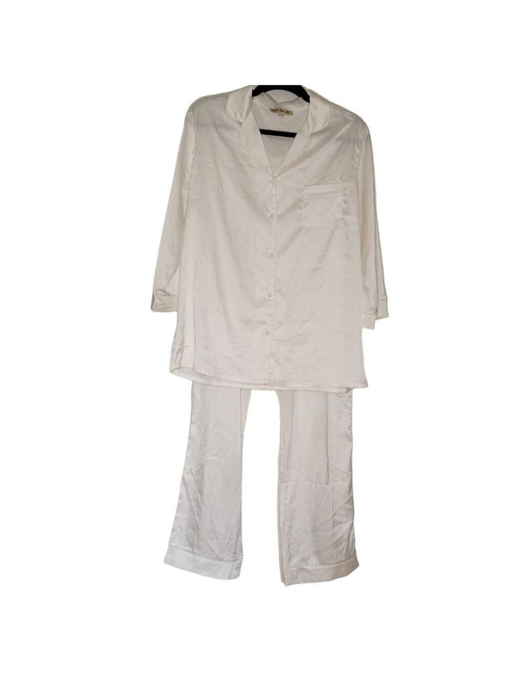 Belle Vere Notte White Pajama Set Large